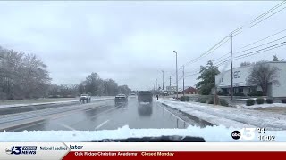 Law enforcement respond to accidents due to icy road conditions