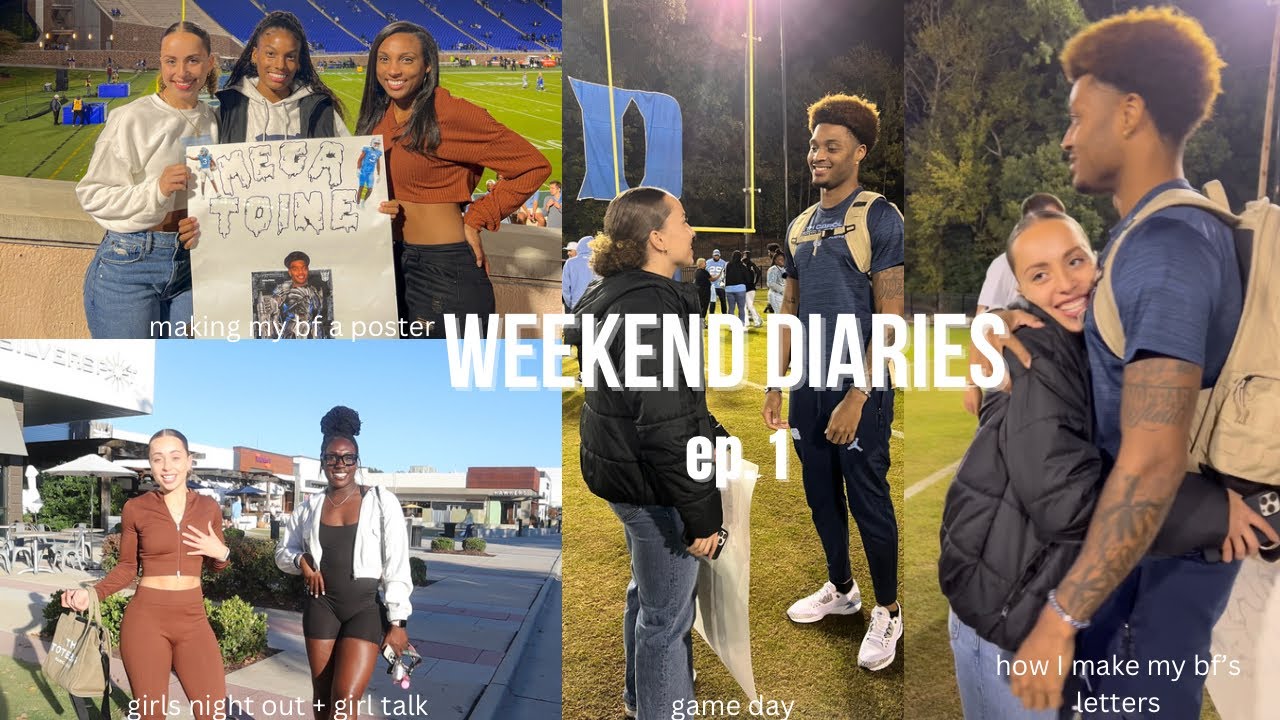 game day vlog girls night out + girl talk making my bf a poster