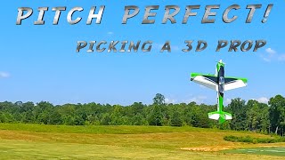 3D Propeller Testing -Finding the Perfect Pitch-  Low and Slow Lessons for RC Aerobatic Pilots