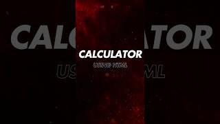 Create a Calculator Using Just HTML! | Beginner Project#codewith_muhilan