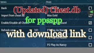 download cheats db for ppsspp android