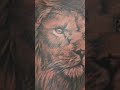 LION TATTOO REALISM BLACK AND GREY