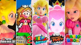 Evolution Of Peach In Mario Games & Movies 2009-2023 Hd