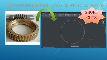 Worm Wheel Design in Auto CAD || Auto CAD Tutorial