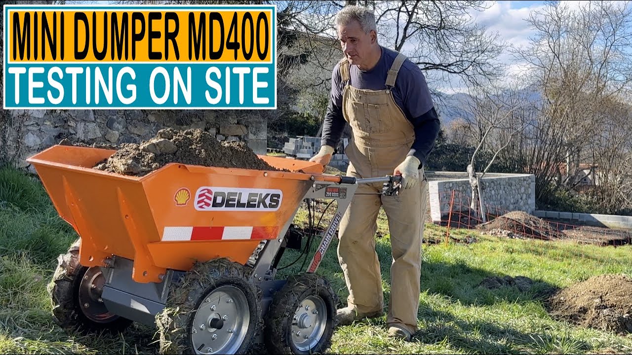 Мини-самосвал DELEKS MD400 BS – первое испытание на месте