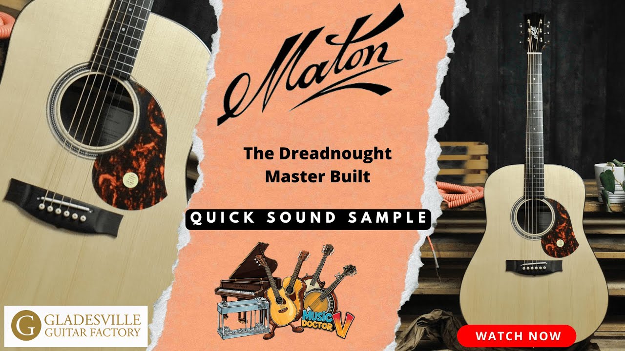 洋楽 MATON g-rap Maton - Dreadnought Master Built - Demo at Gladesville Guitar