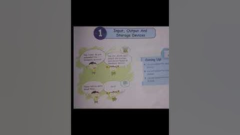 Chapter-1|| Input,Output And Storage devices||class4