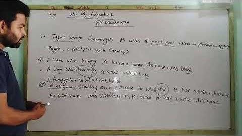 Synthesis Simple sentence Use of Conjunction with exercise by Atul Sir