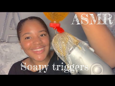 ASMR Brain-melting soapy triggers | liquid sounds | washing up liquid / hand wash sounds |