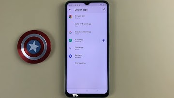 How to change default browser and messaging applications on Realme C35 Android 11