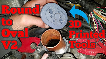 3D Printed Press Tools in a Benchtop Vice V2 - Oval Intake Ports to Round Throttle Valves