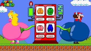 Mario Bros Peach And Mario Super Sized Escape Choosing The Ideal Vending Machine Maze Mayhem