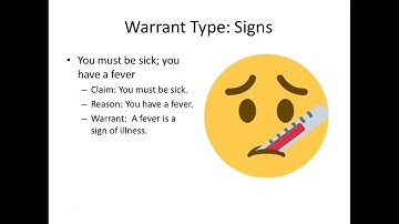 Warrants in an Argument