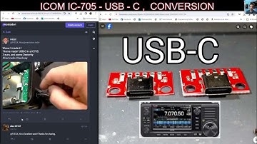 ICOM IC-705 - USB - C ,  CONVERSION