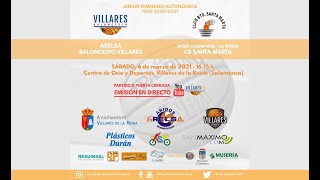 JUNIOR FEMENINO-JORN. 2 GRUPO A-ARELSA BALONCESTO VILLARES vs SPORT CHAMPIONS LA RIVERA SANTA MARTA