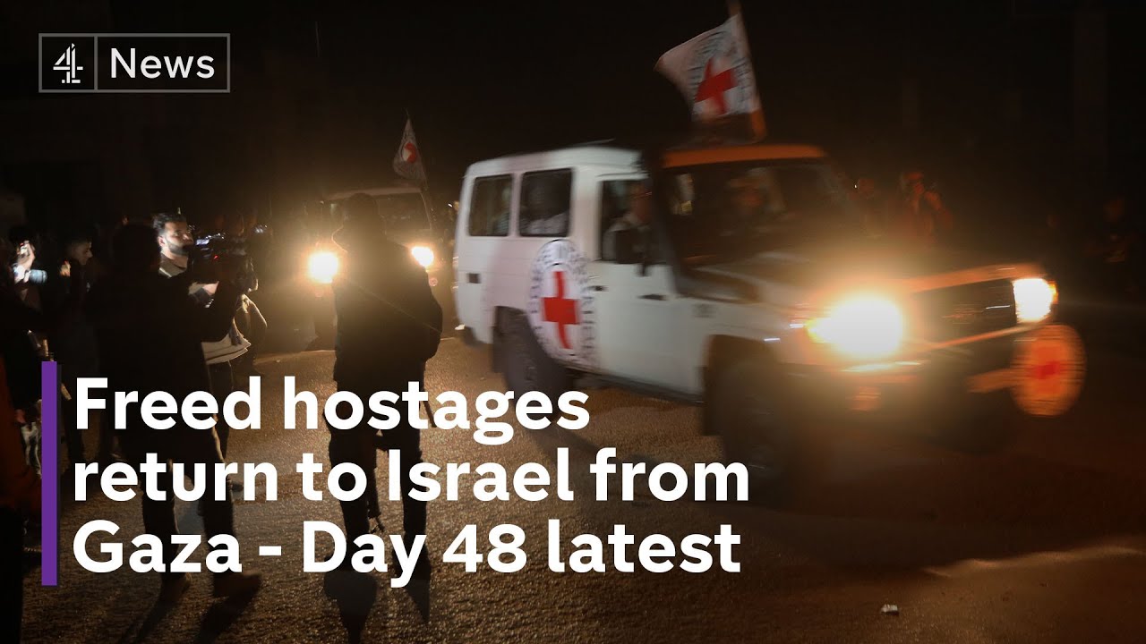 Israel-Hamas war: Freed hostages return to Israel from Gaza