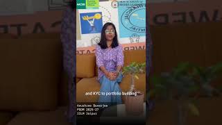 Anushree Banerjee's Finance Internship Experience | IILM Jaipur PGDM 2025–27