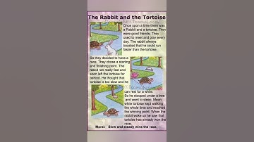 The rabbit and the tortoise story | new story the rabbit and the tortoise | new writing video | 👈✍️🤳