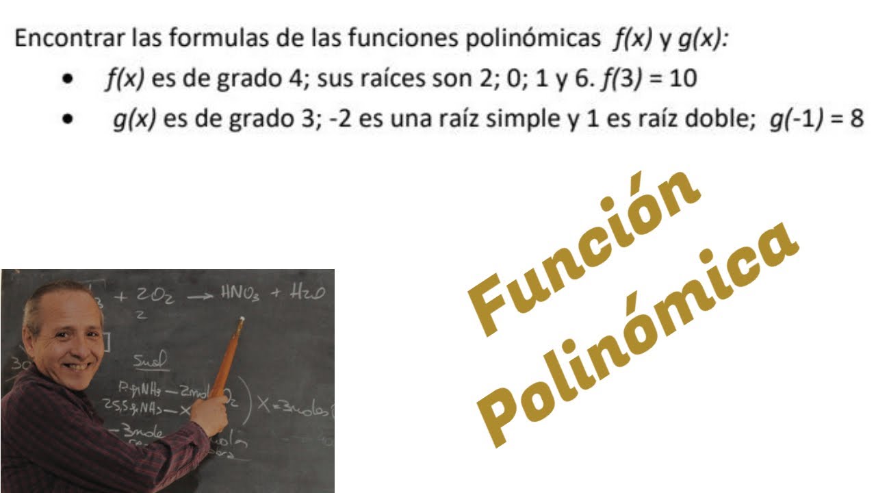 Hallar una Función Polinómica Según Condiciones