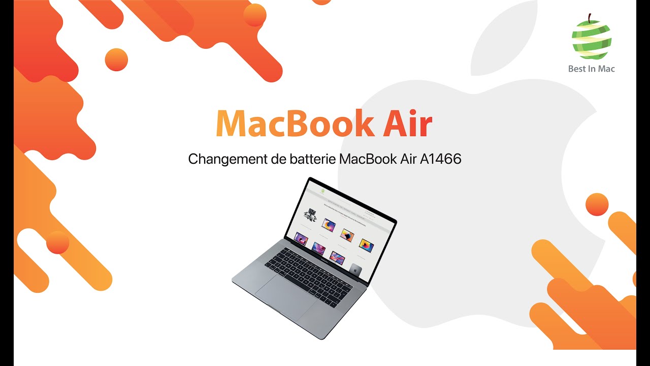 TUTO BestinMac Batterie  Comment remplacer la Batterie A1496 du Macbook Air  13″ A1466 (2013/2017)? 