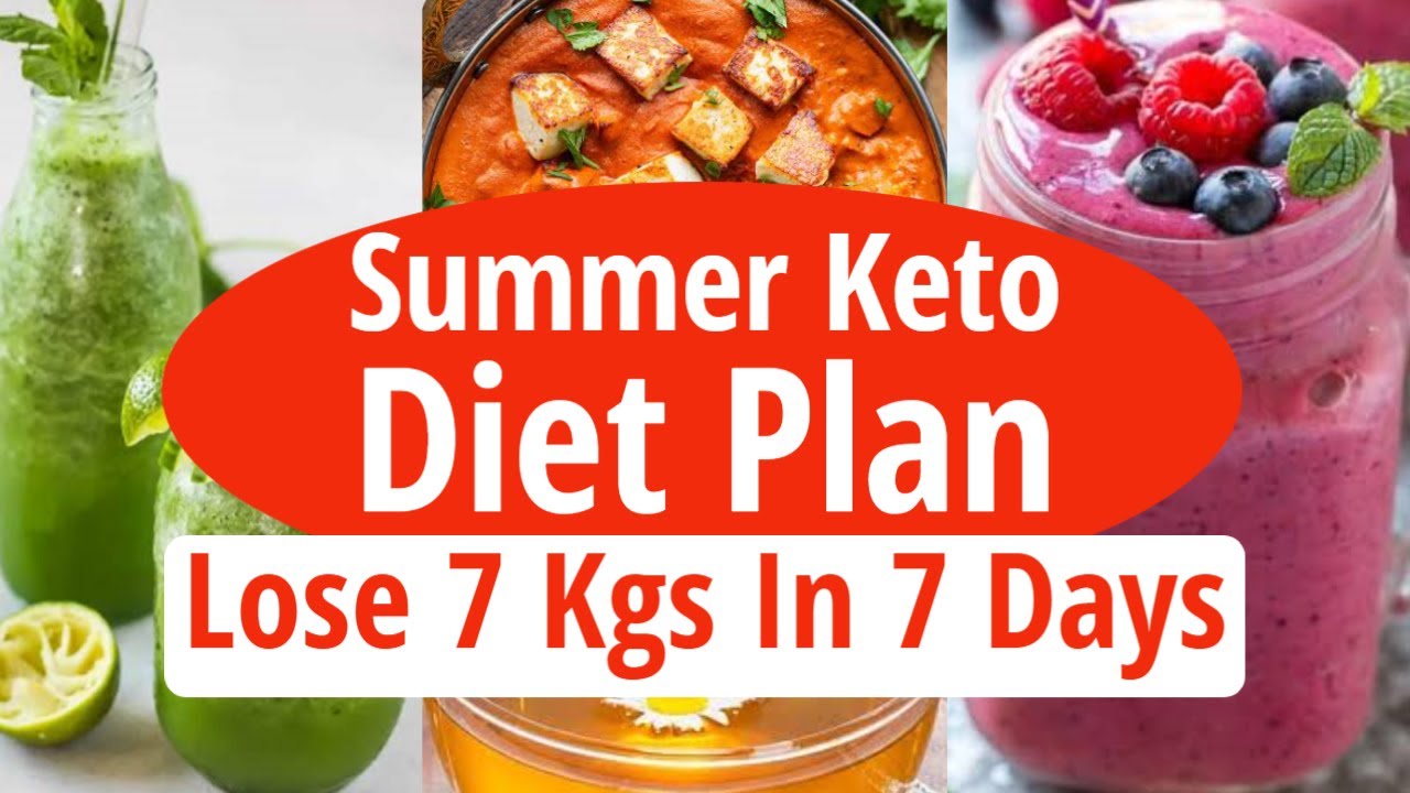 Summer Keto Diet Plan To Lose Weight Fast 7 Kgs In 7 Days-Indian ...