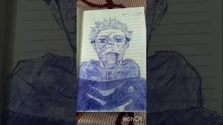 Itadori Yuji Pem Sketch | #jjk #yuji #itadoriyuuji #pensketch