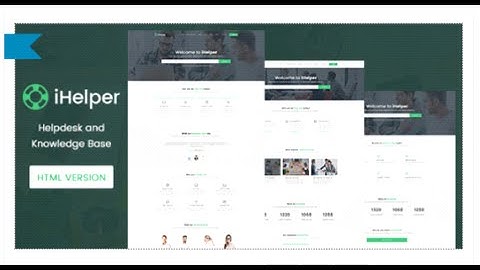iHelper - Helpdesk and Knowledge Base Template HTML by timothemes | ThemeForest Download