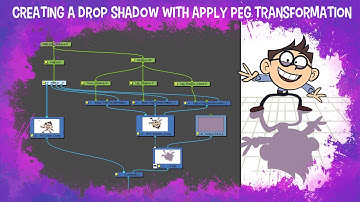 Creating a Drop Shadow with Apply Peg Transformation in Toon Boom Harmony.