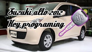 Suzuki alto 2012 japani key programing remote installing