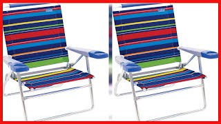 Rio Beach 15" Extended Height 4 Position Folding Beach Chair