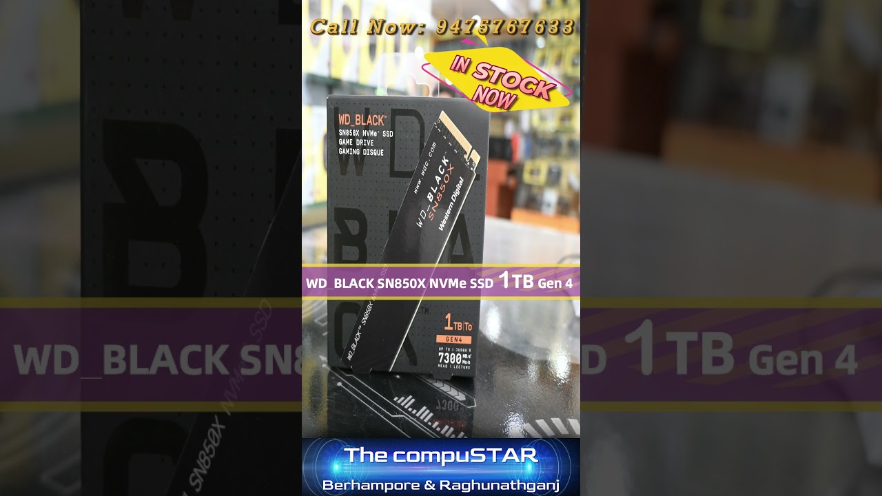 1TB SN850X NVMe Gen4 Internal Gaming SSD! 🚀 The compuSTAR  