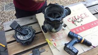 How to service, Lube & repair a Hayward multi port valve from a swimming pool sand filter Vari flo