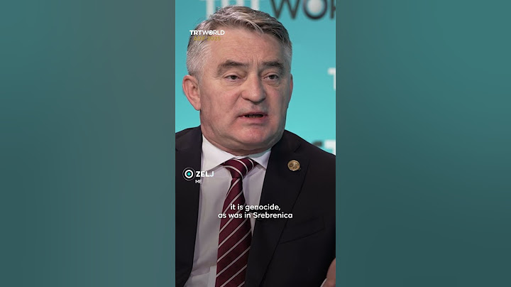 Member of Bosnia and Herzegovina’s Presidency Zeljko Komsic on Israel’s genocidal war on Gaza
