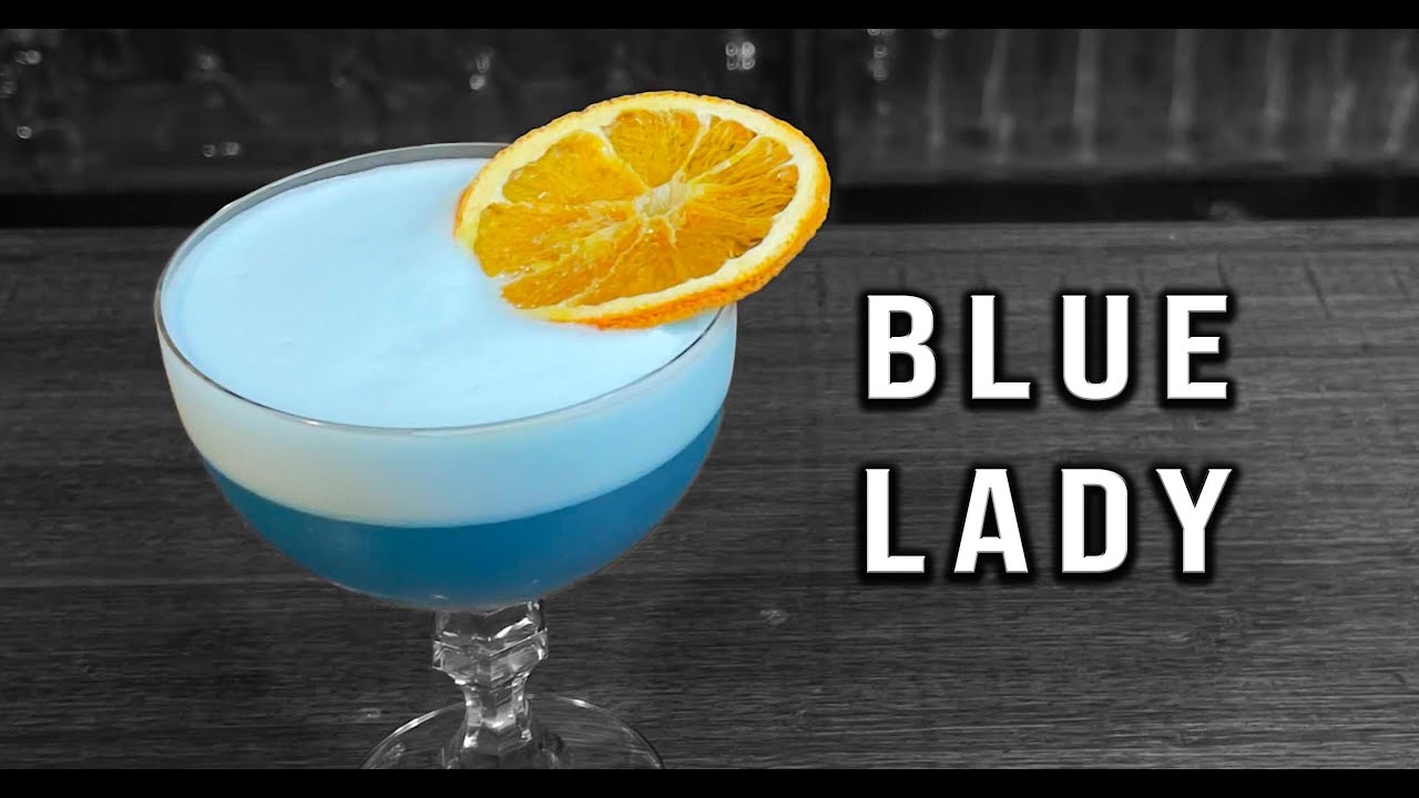 Blue Lady Cocktail Recipe | Blue Curacao Cocktails | Booze On The Rocks ...