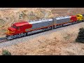 SANTA FE'S RED & SILVER WAR BONNETS on Santa Fe's Raton Pass | Watching Trains Ep 2