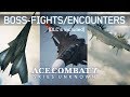 Ace combat 7 skies unknown  all boss fightsencounters dlc