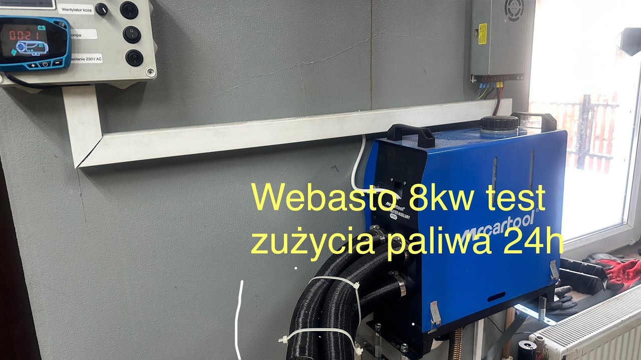 Chińskie Webasto test spalania 24h jakie zużycie paliwa????
