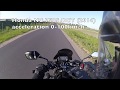 Honda NC 750S DCT acceleration 0-100 km/h