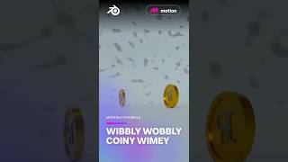 Quick Wobbly Coin Animation in Blender! #animation #blender #tutorial