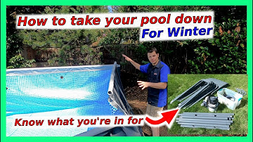 Intex Pool Take Down for Winter: How to take pool down for winter.