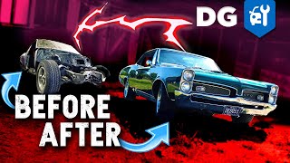 Building a '67 Pontiac GTO in 15 MINUTES! Full Restoration Timelapse 67 Pontiac Gto Engine