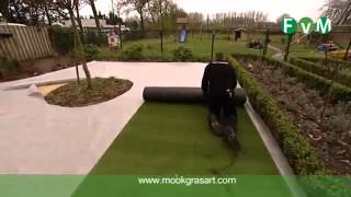 Mook Gras Art kunstgras leggen