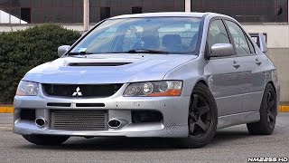 600HP Lancer EVO IX in Action - Launches, Accelerations, Flames and More!