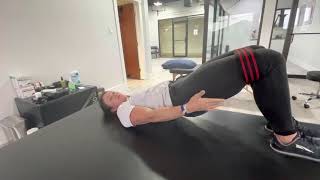 Glute Bridge Holds with Band