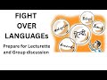 Fight over languages in India