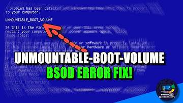 Fix UNMOUNTABLE_BOOT_VOLUME BSOD in Windows | MBR Boot Repair