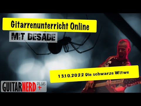 Guitarnerd: Online Gitarrenunterricht 13.10.2022 Die schwarze Witwe