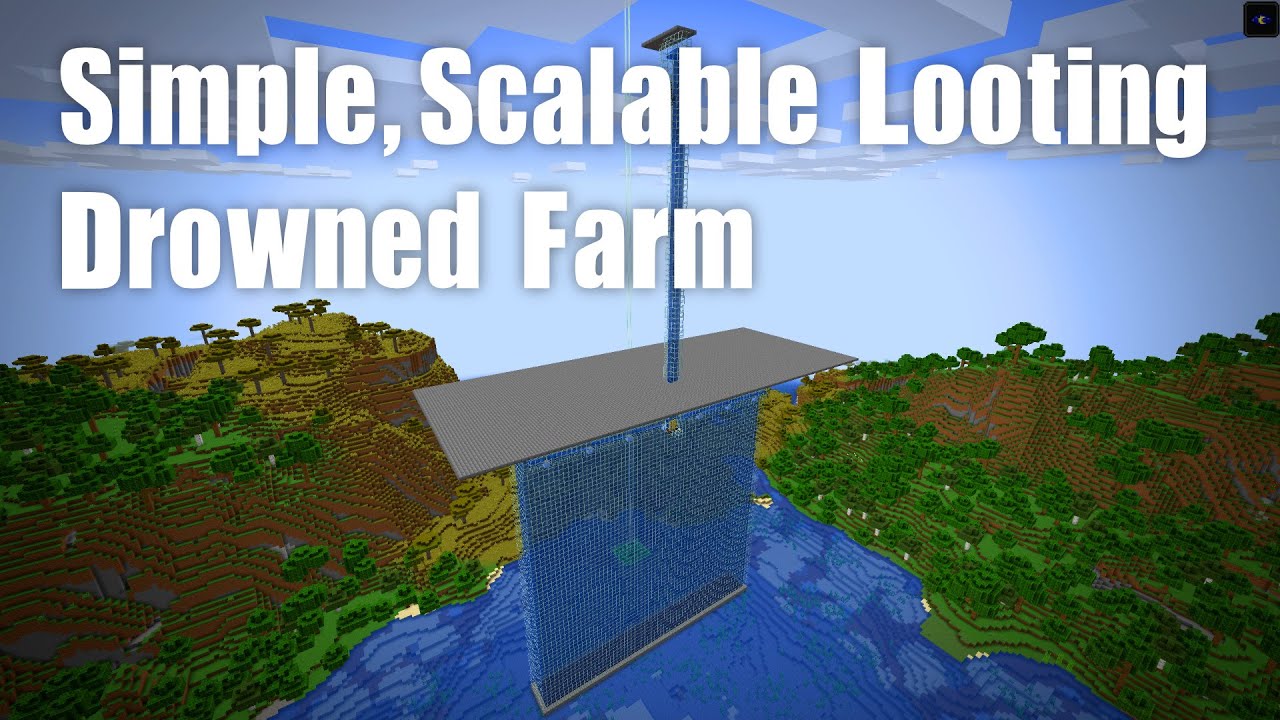 Simple, Scalable Looting Drowned Farm - YouTube