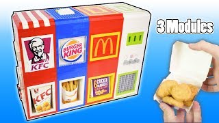 Ultimate Mechanical LEGO 3-in-1 Fast Food Vending Machine | Mcdonalds, Burger king and KFC