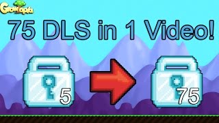 Growtopia - Road To 75 Diamond Locks In 1 Video